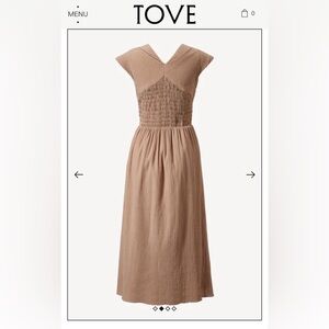 TOVE MAE Organic Cotton Clay Dress BRAND NEW $773MSRP sz 38,40,42